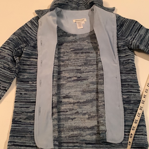 Coldwater Creek Blue Button Up Sweater Jacket - Picture 11 of 11